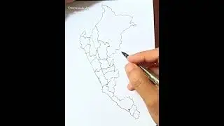 C&oacute;mo dibujar el mapa de Per&uacute; y sus departamentos