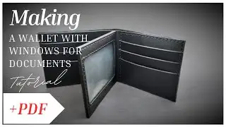 Leather wallet - purse with windows for documents #leatherwallet #purse