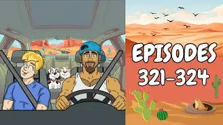 20 Minutes In And The Road Trip Changed | Big Tiny Life Gay Comic | Eps. 321 - 324