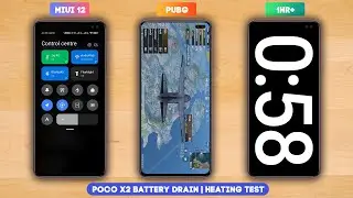 POCO X2 PUBG Battery Drain Test & Heating Test After MIUI 12 Update 🔥🔥