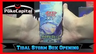 Открытие коробки с бустером Pokemon XY5 Tidal Storm (на японском)