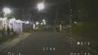 QX95 DIY FPV Drone night fly with new PID setting