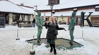 Искусство 👀😅😆 Снежная Буря 🌨️ #влог #путешествия #2026 #зима #семья #снег #европа #израиль #мир #мы 