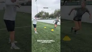 Right Back Soccer Drill #soccer #soccertraining