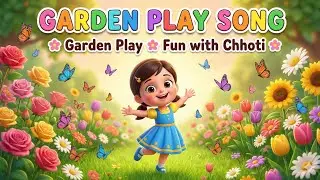 Chhoti Playing in Garden 🌸 | Fun Garden Rhymes for Kids | Hindi English