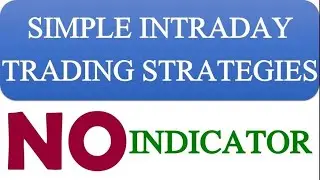 SIMPLE INTRADAY TRADING STRATEGIES | NO INDICATOR STRATEGY