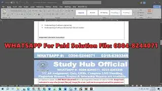 CS605 assignment 1 solution Spring 2025 | CS605 assignment 1 solution 2025 | CS605 Assignment 1