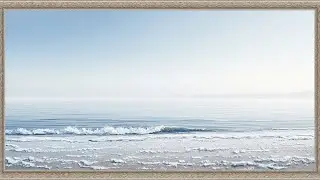 Frame TV Art with Music: January Reset | French Blue Minimalist Art TV | Calming Morning Ambience 4K