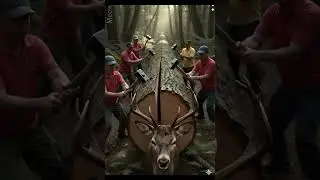 Rescue deer from log #shortvideo #rescue #animals #animation