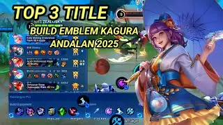KAGURA TOP BUILD EMBLEM | 3 TITLE BULLY HERO META LANCELOT 