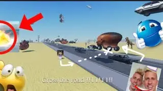 Playing Cross a street simulator