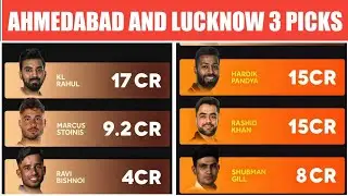 IPL 2022 Player Draft - Ahmedabad and Lucknow 3-3 Players Officially Announced