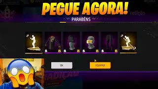 CORRE! PEGUE AGORA POR 1 DIMA! FARMANDO AURA + 2 EMOTES EVENTO ARCO DO DESTINO FREE FIRE