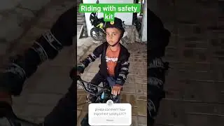 new safety kit for chhoti bicycle riding, riding with safety#shorts