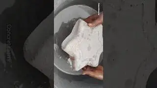 New Star Shape Pure Cement Texture Dipping 🤤Crumbling | ASMR Shorts #relaxer