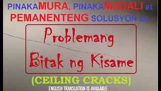CRACK sa KISAME at DRYWALL by Bobby M Lantion TAGALOG tutorial pinakamura pinakamatipid Hardiflex