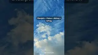 Kein Geheimnis. Nur Disziplin, Fokus, Aktion. #macherspr&uuml;che #erfolg #fokus #disziplin #mindset