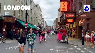 London Walk 🇬🇧 West End, Oxford & Carnaby Street, to SOHO Square | Central London Walking Tour [HDR]