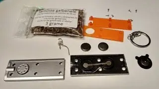 Keychain flashlight and some flower seeds - two 3V batteries in series