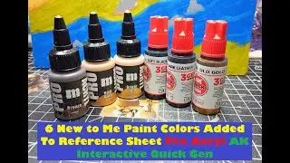 6 New to Me Paint Colors Added To Reference Sheet Pro Acryl AK Interactive Quick Gen