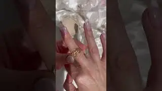 Double Infinity Knot Unique Wedding Gold Ring