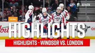 OHL Highlights  London Knights  vs.  Windsor Spitfires Dec . 14  2024
