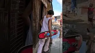 He Welcomed Me Into His Home After I Gave Him A New Skateboard #philippines #skateboarding #cebu
