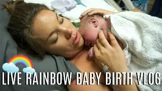 EMOTIONAL RAINBOW BABY BIRTH VLOG!!! | Labor & Delivery Vlog