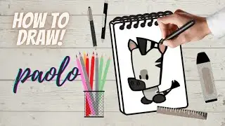 How to Draw PAOLO | SUSPECTS: MYSTERY MANSION | Zebra Drawing and Coloring | Step by Step | Easy