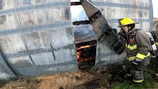 Rfd3 barn/shed fire two calves lost 4-26-21