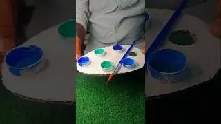 ♻️ &ldquo;Bottle Caps Turned Into a Paint Holder 🎨 | Easy DIY Craft&rdquo; ✅  #shorts