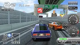Wangan Midnight Maximum Tune 6R - Fairlady Z (S30) vs RX-7 Type R (FD) - Online Ghost VS Battle