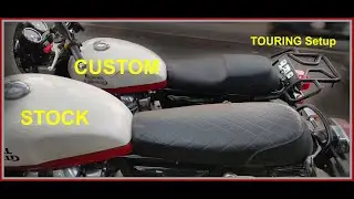 Interceptor CUSTOM Seat Modification | TOURING Setup | Back Rest | Back Rack | Saddle Stay - Part 1.