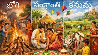 భోగి🔥 సంక్రాంతి🪁 కనుమ🐂 | Bhogi # Sankranti # Kanuma #SankrantiFestival #BhogiSankrantiKanwar #