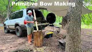 Primitive Bow Making And Camping In The LandCruiser