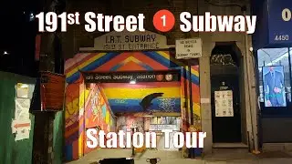 ᴴᴰ⁶⁰ |NYCT Subway| 191st Street (1) Subway Station Tour-Subway Passageway + Deepest Station In NYC