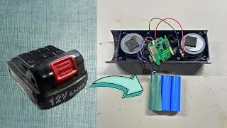 Make battery pack for Bose bluetooth speaker (3.7v) from old cordless drill battery