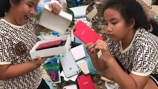 😍Girl finds broken phone abandoned in trash, finds phone to restore😍