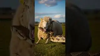 Will anyone come to save the sheep from the wild wolf attack #sheep #wildlife #rescue