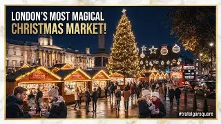 Trafalgar Square Christmas Market ✨ | Christmas in London Walk #trending #travel 
