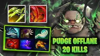 Dota 2  -  TOP PLAYER Pudge Offlane Highlights 🔥
