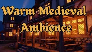 Warm Medieval Ambience Festive Village Tavern Evening