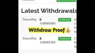 Live Withdraw Proof 1600 BTC Satoshi||Earn Free Btc Claim #shortvideo