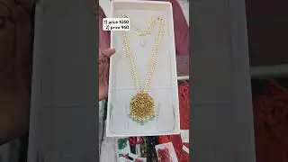 Premium Nakshi locket with Rice pearls