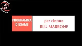 NINTAI BRIANZA ONLINE - Programma esame per cintura blu-marrone