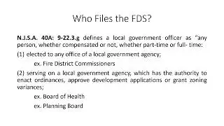 FDS (Financial Disclosure Statement System) Training / March 15th, 2022 @ 10:00 am