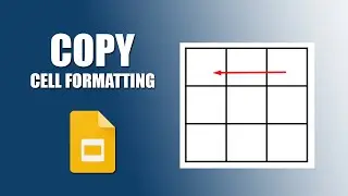 How to copy cell formatting in google slides table
