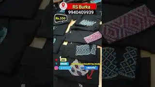 Rs.550 Hand Sleeves Multi Color Burkas | Wholesale price