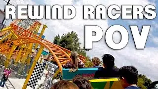 Rewind Racers @ Adventure City POV (Family Reversing Coaster!)
