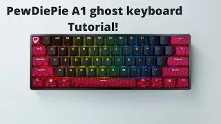 Quick tutorial of the A1 Ghost gaming keyboard ( PewDiePie special edition)